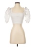 Zara Ivory Short Sleeve Top Size S - photo 1