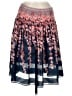 M.S.S.P. 100% Polyester Print Blue Casual Skirt Size M - photo 1