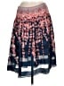M.S.S.P. 100% Polyester Print Blue Casual Skirt Size M - photo 2