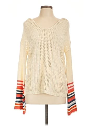 Hem & Thread Pullover Sweater (view 1)