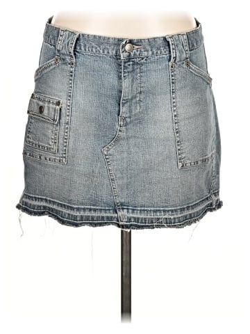 Express Denim Skirt (view 1)