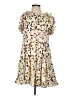Entro 100% Polyester Floral Ivory Cocktail Dress Size S - photo 1