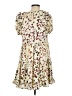 Entro 100% Polyester Floral Ivory Cocktail Dress Size S - photo 2