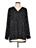 Apt. 9 100% Polyester Black Long Sleeve Blouse Size L - photo 1