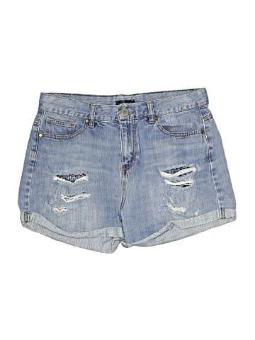 Aqua Denim Shorts (view 1)