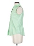 Talbots 100% Cotton Green Sleeveless Button-Down Shirt Size 4 - photo 5