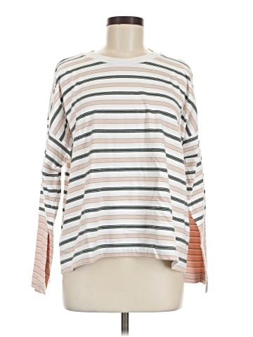 Madewell Easy Crewneck Long-Sleeve Tee in Stripe (view 1)