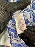 Sigrid Olsen 100% Linen Print Blue Short Sleeve Blouse Size 1X - photo 8