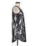 Romeo & Juliet Couture 100% Polyester Silver Sleeveless Top Size M - photo 4