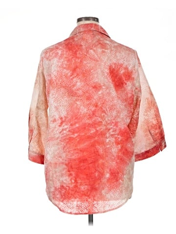 N Touch 3/4 Sleeve Button-Down Shirt (view 2)