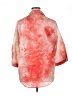 N Touch Tie-dye Red 3/4 Sleeve Button-Down Shirt Size 1X - photo 2