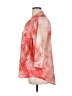 N Touch Tie-dye Red 3/4 Sleeve Button-Down Shirt Size 1X - photo 5