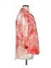 N Touch Tie-dye Red 3/4 Sleeve Button-Down Shirt Size 1X - photo 4