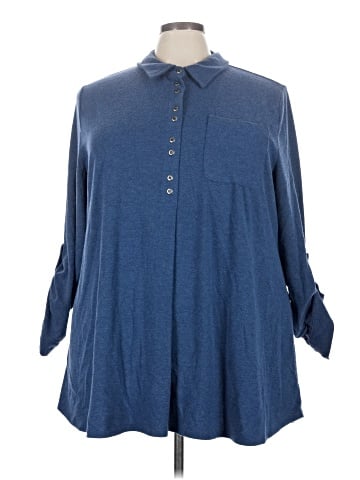 Soft Surroundings Long Sleeve Polo (view 1)