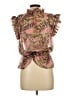 Elan Pink Short Sleeve Blouse Size L - photo 2