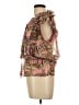 Elan Pink Short Sleeve Blouse Size L - photo 5