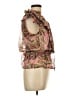 Elan Pink Short Sleeve Blouse Size L - photo 4