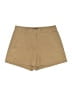 Theory Solid Tan Khaki Shorts Size 4 - photo 1