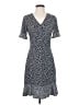 MICHAEL Michael Kors Polka Dots Gray Casual Dress Size S - photo 1