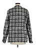 H&M 100% Polyester Houndstooth Black Coat Size M - photo 2