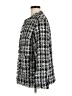H&M 100% Polyester Houndstooth Black Coat Size M - photo 5