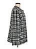 H&M 100% Polyester Houndstooth Black Coat Size M - photo 4
