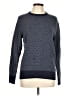 J.Crew Houndstooth Blue Wool Pullover Sweater Size L - photo 1