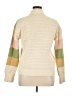Greylin Color Block Ivory Turtleneck Sweater Size L - photo 2