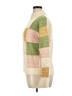 Greylin Color Block Ivory Turtleneck Sweater Size L - photo 5