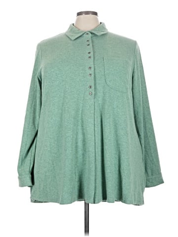 Soft Surroundings 3/4 Sleeve Button-Down Shirt (view 1)