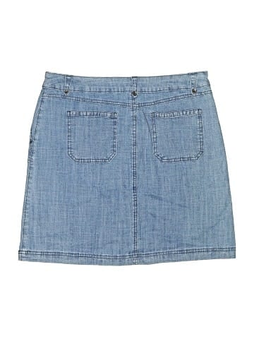Karen Scott Denim Skirt (view 2)