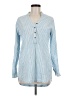 Cato 100% Cotton Stripes Blue Long Sleeve Blouse Size M - photo 1