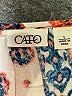 Cato Blue 3/4 Sleeve Blouse Size L - photo 7