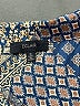 Eclair Paisley Blue Short Sleeve Blouse Size M - photo 7
