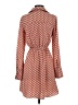 H&M 100% Polyester Print Orange Casual Dress Size XS - photo 2
