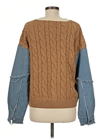 Hem & Thread Pullover Sweater (view 2)