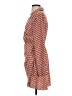 H&M 100% Polyester Print Orange Casual Dress Size XS - photo 5