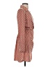 H&M 100% Polyester Print Orange Casual Dress Size XS - photo 4