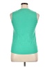Ann Taylor Green Sleeveless Blouse Size 10 - photo 2