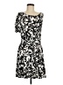 BCBGeneration Graphic Black Cocktail Dress Size M - photo 1