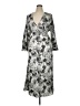 Assorted Brands Print Gray Casual Dress Size 1X - photo 1