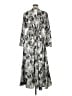 Assorted Brands Print Gray Casual Dress Size 1X - photo 2