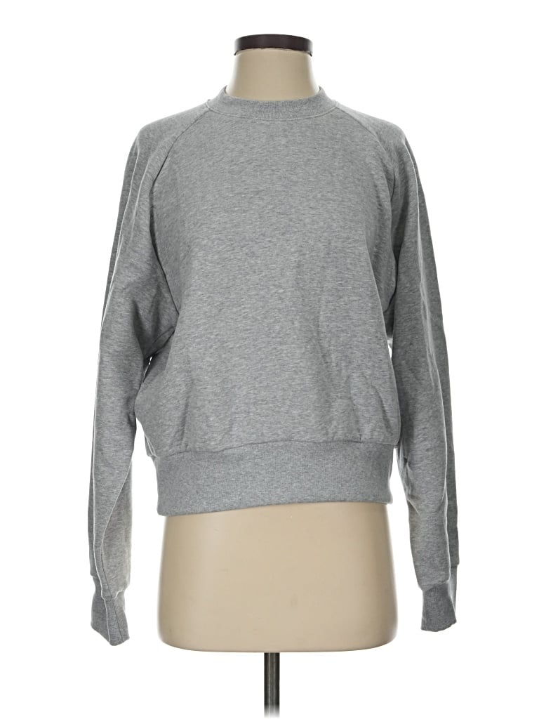Pre-owned Athleta Sweatshirt In Gray