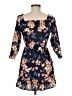 Unbranded Floral Blue Cocktail Dress Size 8 - photo 2