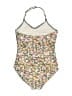 Art Class Floral Ivory One Piece Swimsuit Size 10 - 12 - photo 2