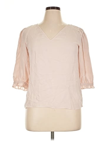 Rebecca Taylor 3/4 Sleeve Silk Top (view 1)