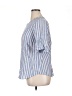 IZOD Stripes Blue Short Sleeve Blouse Size XL - photo 5