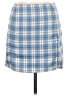 Unbranded 100% Polyester Plaid Blue Casual Skirt Size M - photo 1