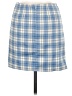 Unbranded 100% Polyester Plaid Blue Casual Skirt Size M - photo 2