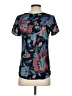 Ann Taylor LOFT 100% Polyester Teal Short Sleeve Blouse Size XXS - photo 2